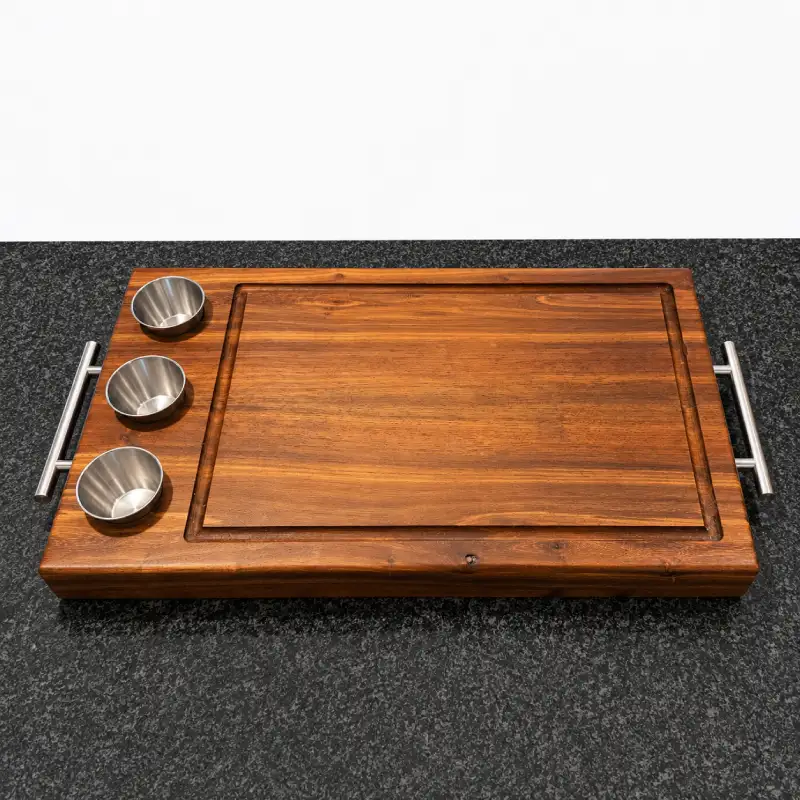 Steak Serving Tray With Handles